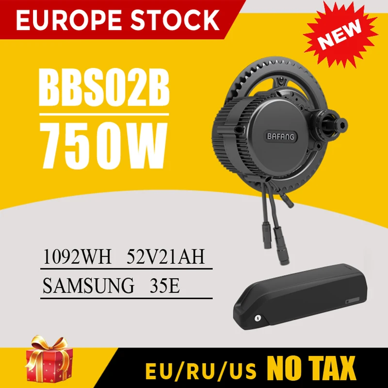 BAFANG мотор BBS02B BBS02 bafang 750 Вт 48В электродвигатель для электровелосипеда mid приводной