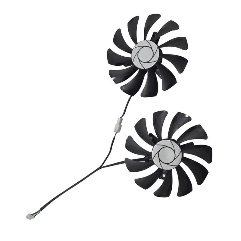 

New 1 Pair Graphics Card Fan 85Mm Ha9010H12F-Z 4Pin Cooler Fan Replacement For Msi Gtx 1060 Oc 6G Gtx 960 P106-100 P106 Gtx1060