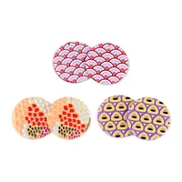 6pcs colored spots abstract relief oil painting jewelry accessories hand made earrings connectors diy pendant components charms