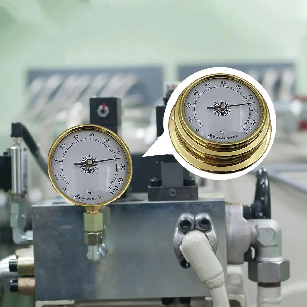 4 шт. 98 мм термометр гигрометр барометр часы медный корпус циркония морская