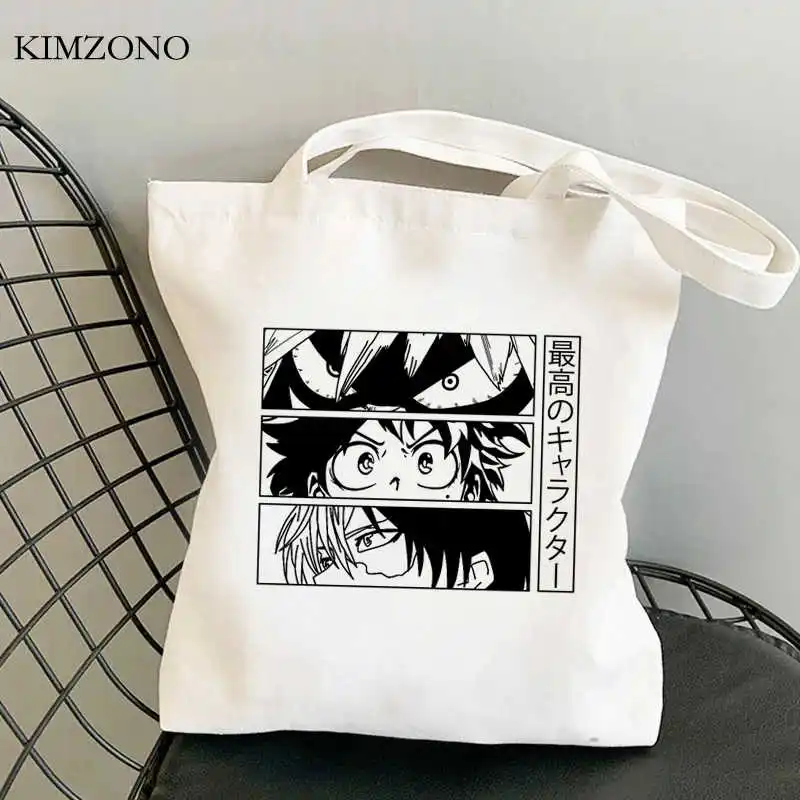 

Сумка для покупок My Hero моя геройская академия, Джутовая сумка, Экологичная сумка, многоразовая сумка для покупок, тканевая веревка, эко-сумк...