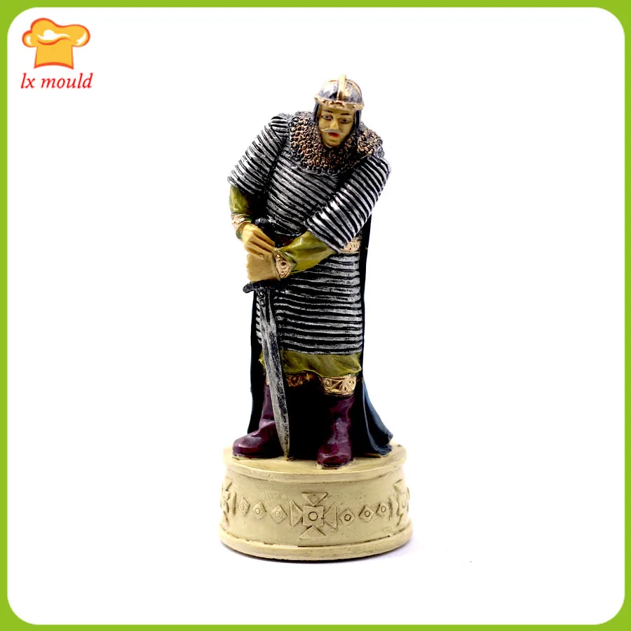 

LXYY Silicone Fondant Moulds Home Decor Candle Gypsum Resin Clay Molds 3D Chess Birthday Gift Chocolate Mould