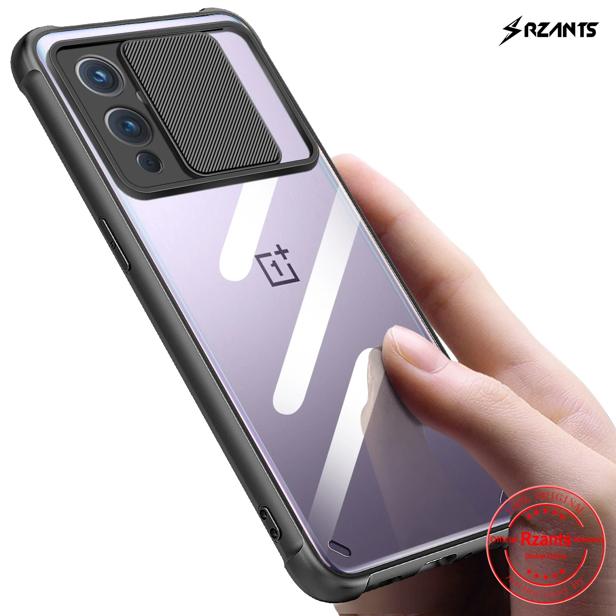 

Rzants For Oneplus 9 Oneplus 9 Pro Phone Case Hard [Lens Protect] Hybrid Slim Crystal Clear Cover Double Casing