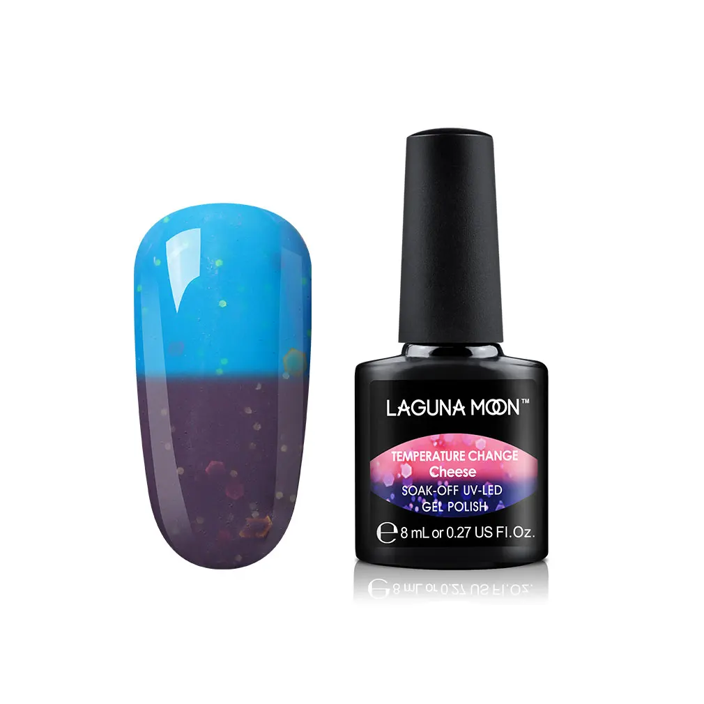 Lagunamoon 8ml Cheese Change Color UV Gel Nail Polish Temperature Change Color Soak Off Nail Art Varnish Gellak Hybrid Lacquer - Цвет: 31
