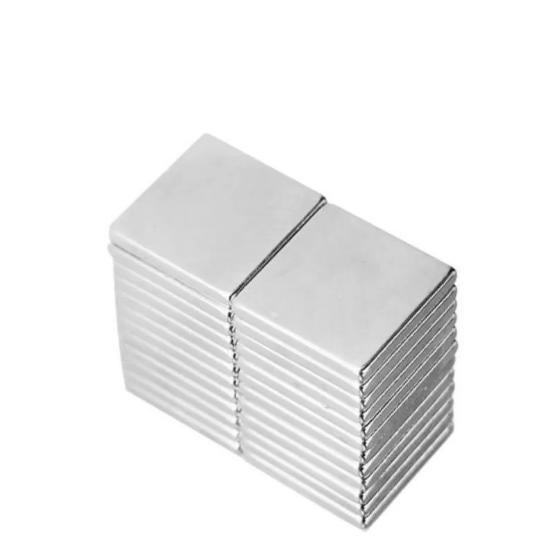 Неодимовые редкоземельные магниты 15x15x2 мм супермощные мощные магнитные блочный
