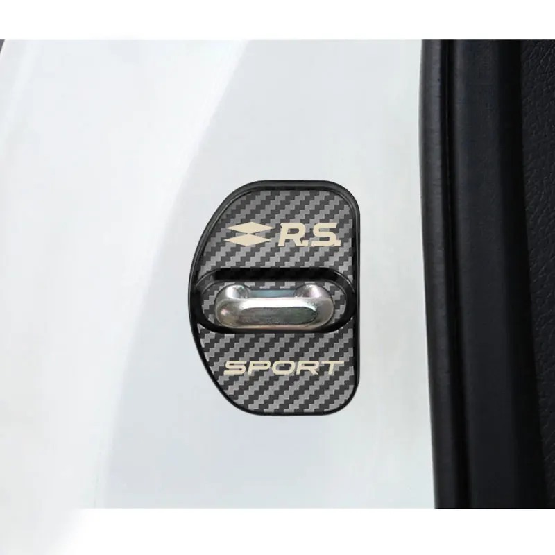 4 шт. автомобильный чехол из углеродного волокна для Renault megane 2 3 scenic laguna Captur fluence
