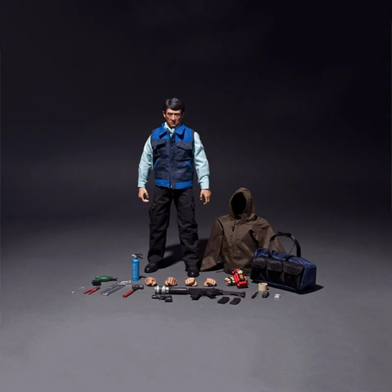 

CRAFTONE- NO.013 1/6 Scale Veteran Jackie Chan Good Guy Suit Model Decoration 12inch Action Figure Full Set for Collection