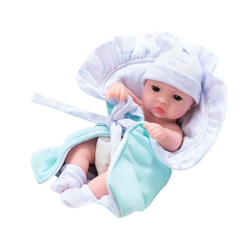 

COMPUDA 11 Inch Soft Reborn Baby Dolls Lifelike Sleeping Real Baby Dolls Newborn Toy