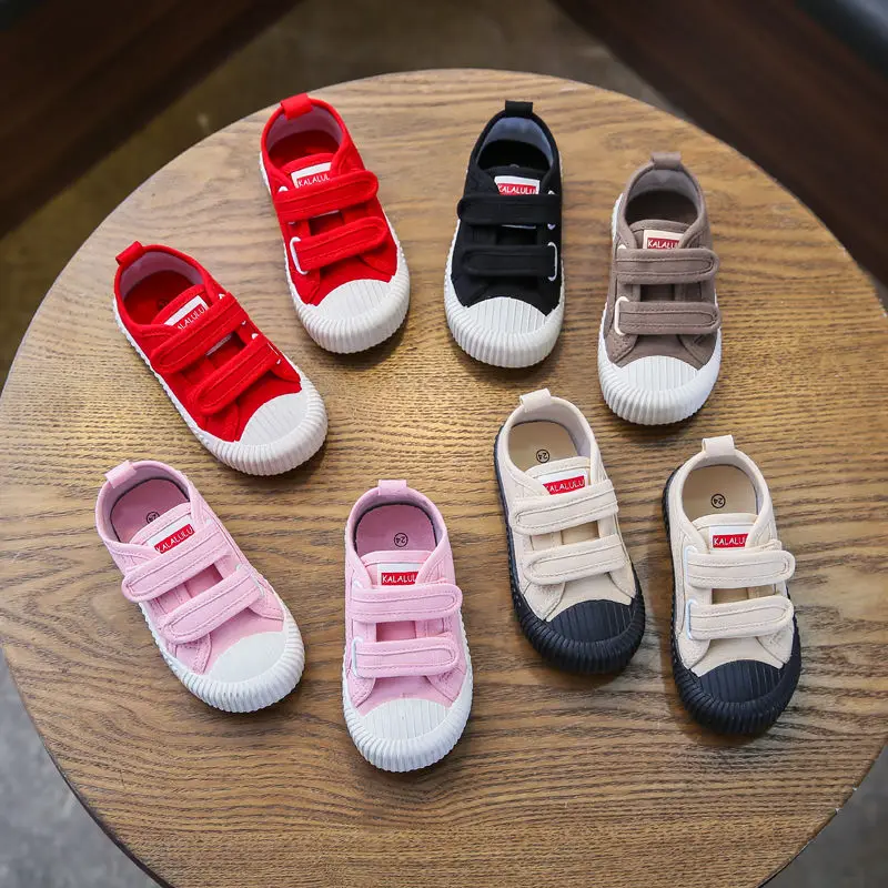 

Children's Shoes New Spring and Autumn Children's Canvas Shoes Soft Soled Kindergarten Baby Shoes Canvas Shoes Cartoon Kids