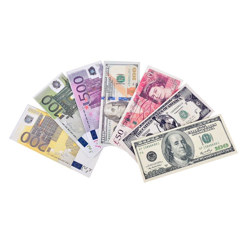 7 стилей модные шикарные мужские и женские кошельки с узором в виде банкнот фунт