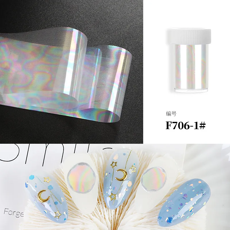 

1 box Marble Nail Foil Stickers Holo Nail Art Transfer Sticker Water Slide Adehesive Paper Wraps Nail Art Sticker Tips