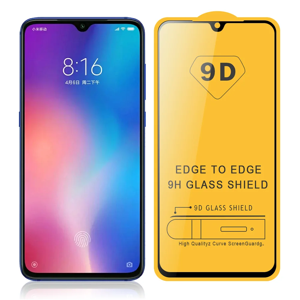 

JONSNOW 9D Tempered Glass for Xiaomi Mi 9 Lite Mi9 Pro Glass on Mi 9 SE Full Screen Protective Glass 9H Explosion-proof Film