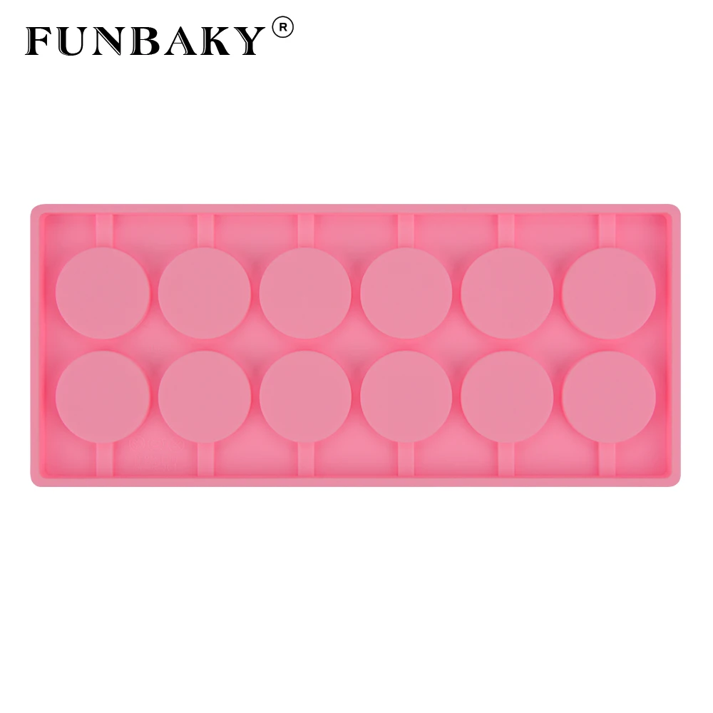FUNBAKY 6 отверстий силиконовая форма для леденцов сделай сам леденец шоколад