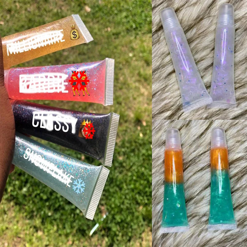 

100pcs New 15ml Lip Balm Soft Hose Makeup Squeeze Sub-bottling Clear Plastic Lip Gloss Container Empty Lip Gloss Tubes