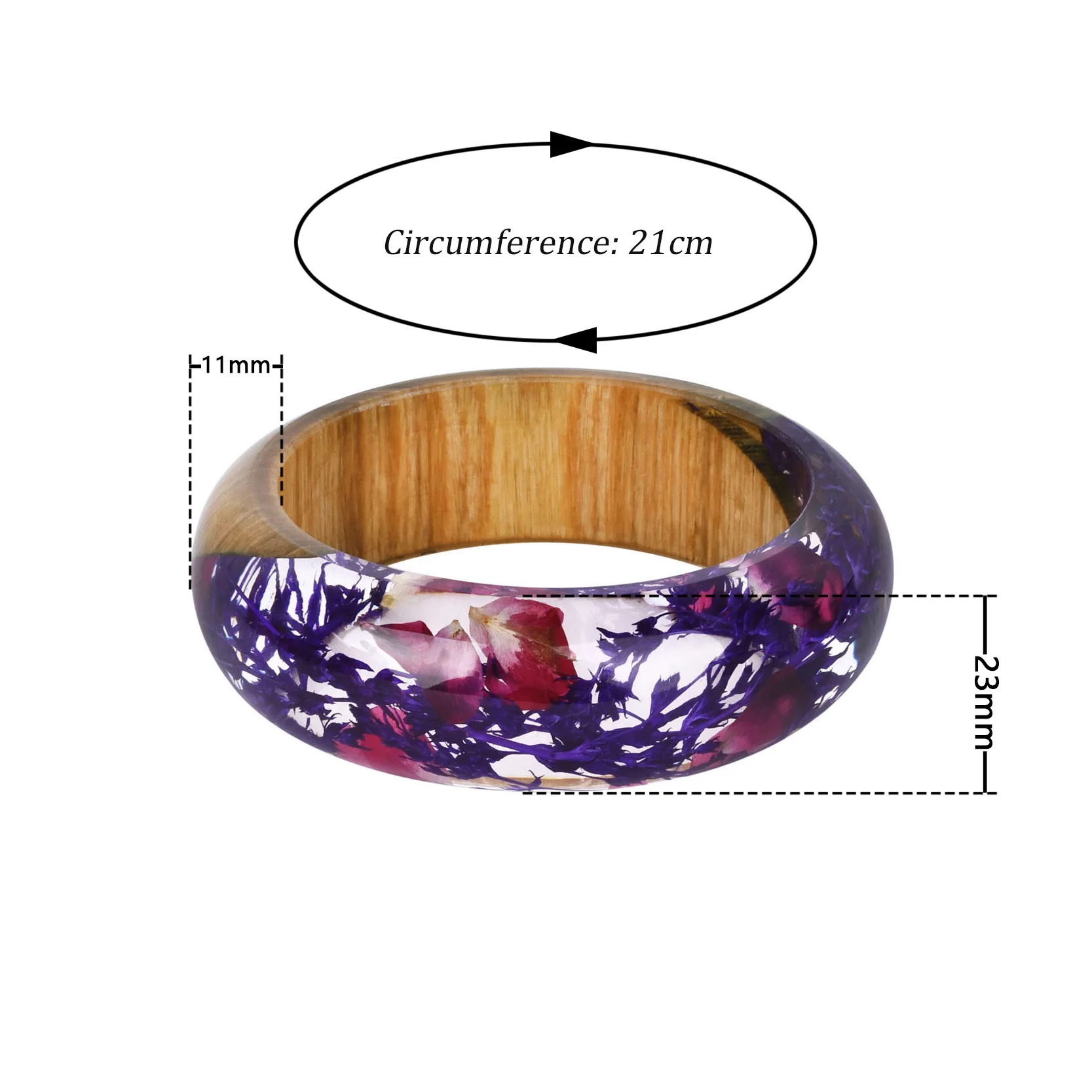 KCALOE Натуральные сушеные цветы деревянные браслеты браслет для женщин ребенок