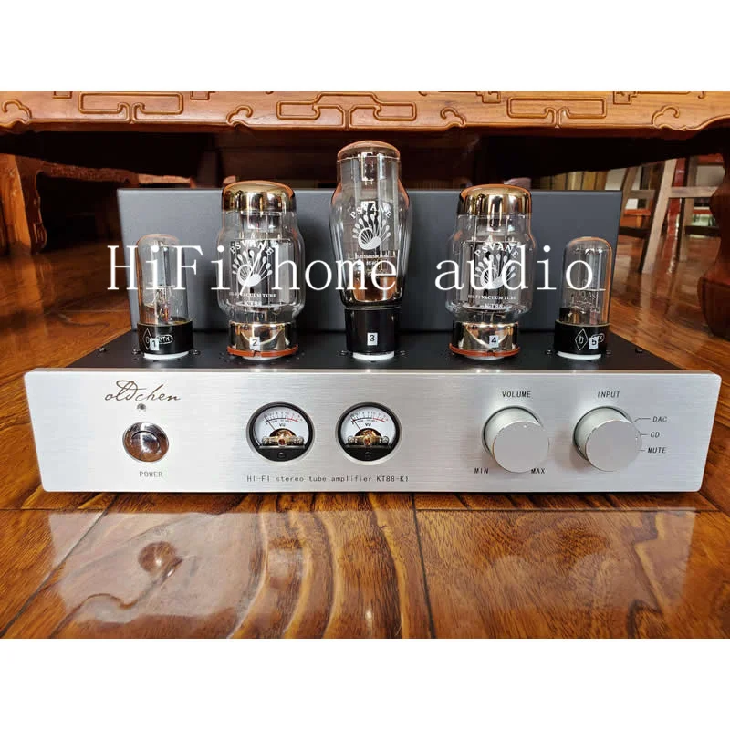 Трубчатый усилитель Oldchen/LaoChen K1 KT88 аудиолампы Bluetooth 5 0 Выходная мощность: 15 Вт × 2 с