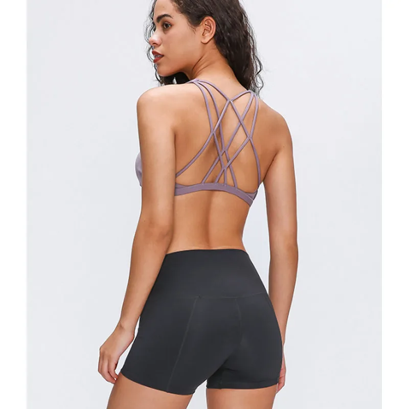 

Lulu Free To Be Zen Sports Bra Light Support A/B Cup Yoga Bra Top Gym Push up Skinny Hem Fitness Bras plus size