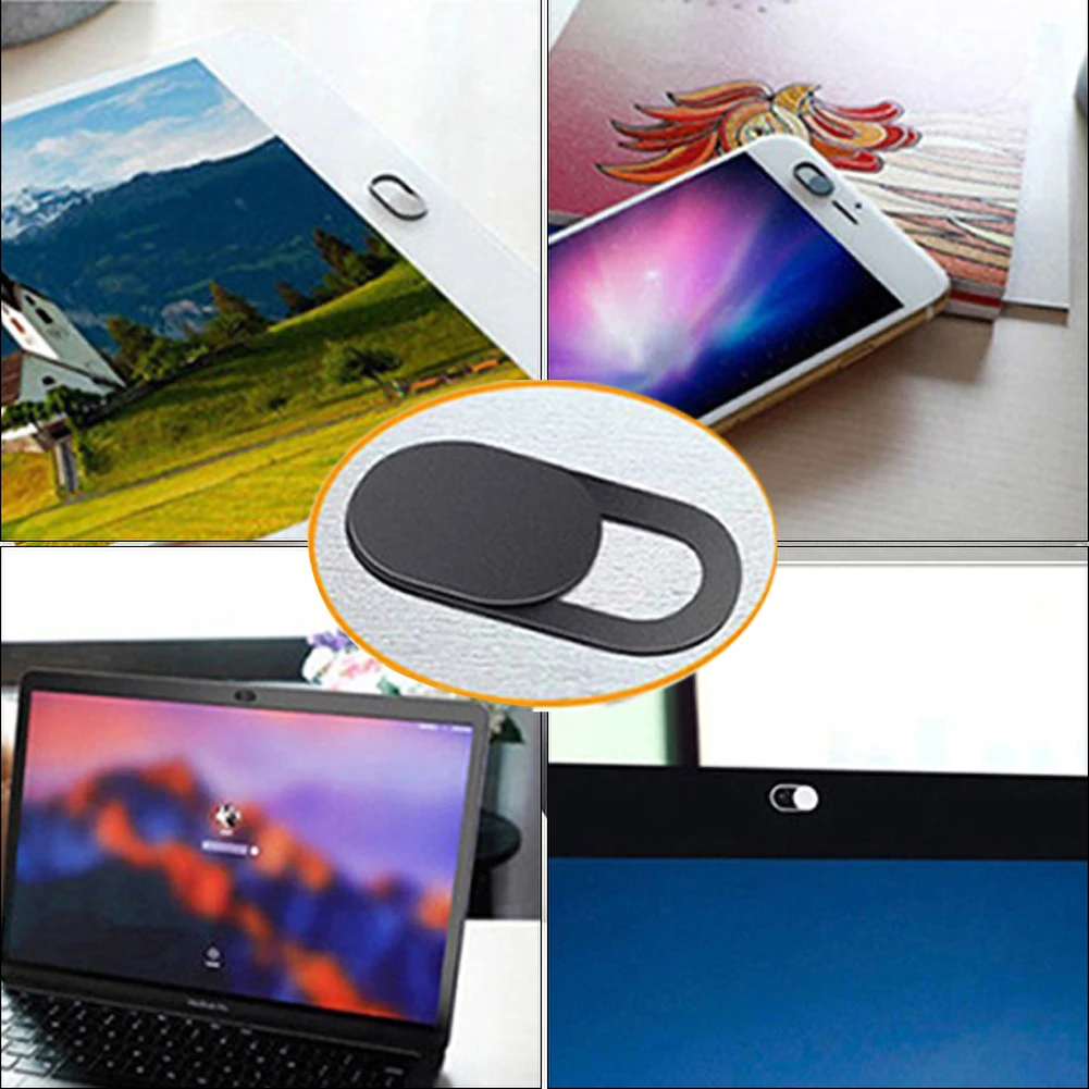 

Eshowee 6 Pcs Webcam Cover Sliding Camera Cover Phone Privacy Sticker Universal For Iphone Ipad Computer Metal Material Gadgets