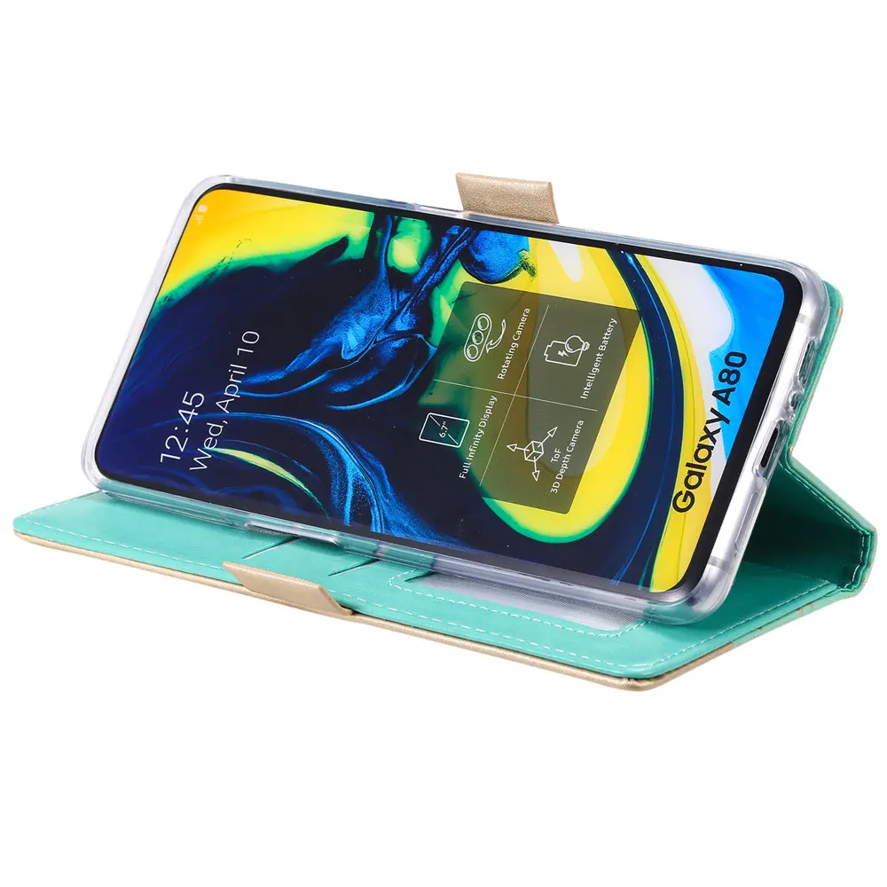 Милый кожаный чехол с бантом для samsung a10 a60 a70 a80 a90 a20e a30s a40s a50s a70s A520 A6 A7 A8 2018