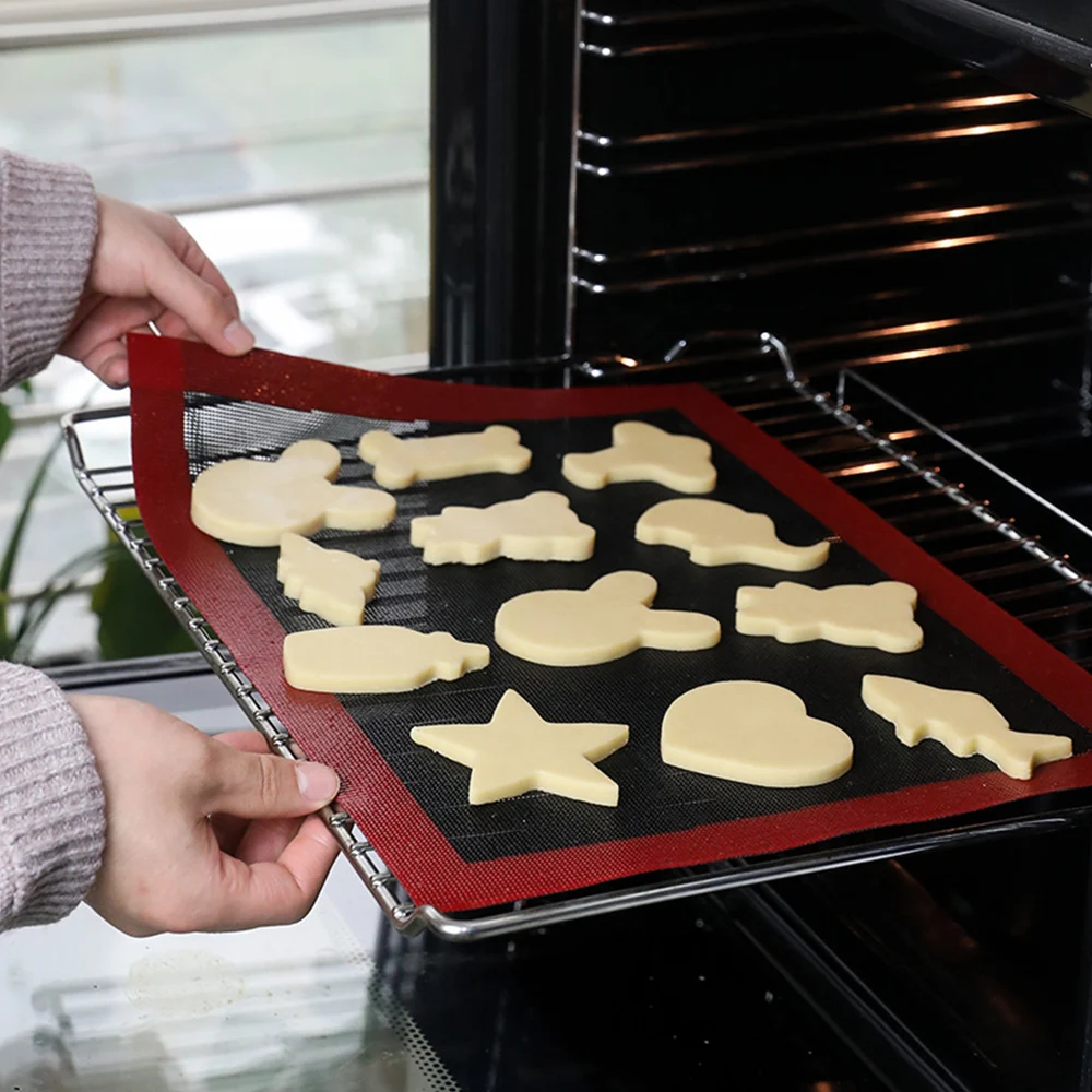 Антипригарный перфорированный силиконовый коврик для выпечки подстилка духовки