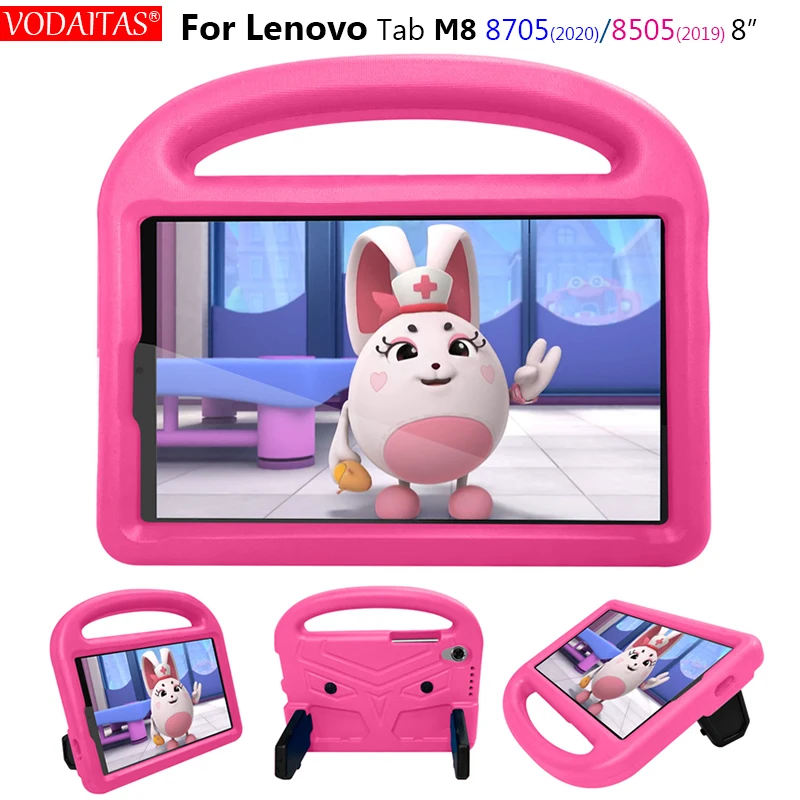 

Kids Safe Shock proof Case For Lenovo Tab M8 TB-8705F/TB-8705N TB-8505 F/X 8.0 inch EVA Tablet Protect Cover Handle Stand Case