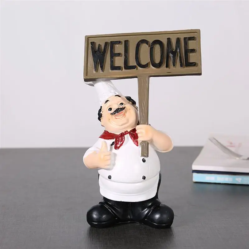 Украшения шеф-повара из смолы для бара дома кафе магазина 2 шт. | Дом и сад