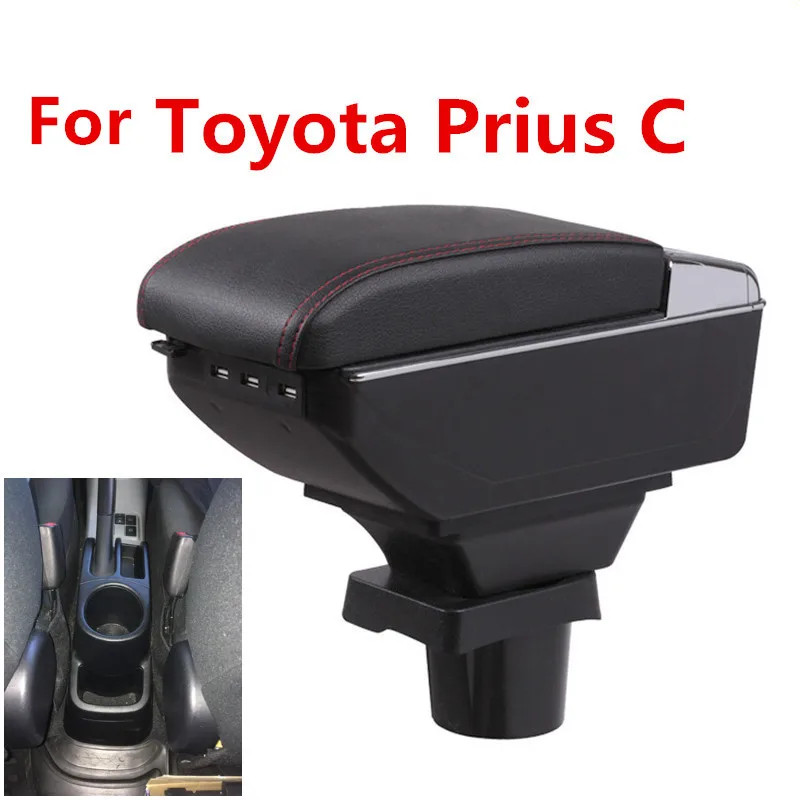 Для ToyotaPrius C Prius центральный подлокотник коробка для хранения Контейнер Аква с