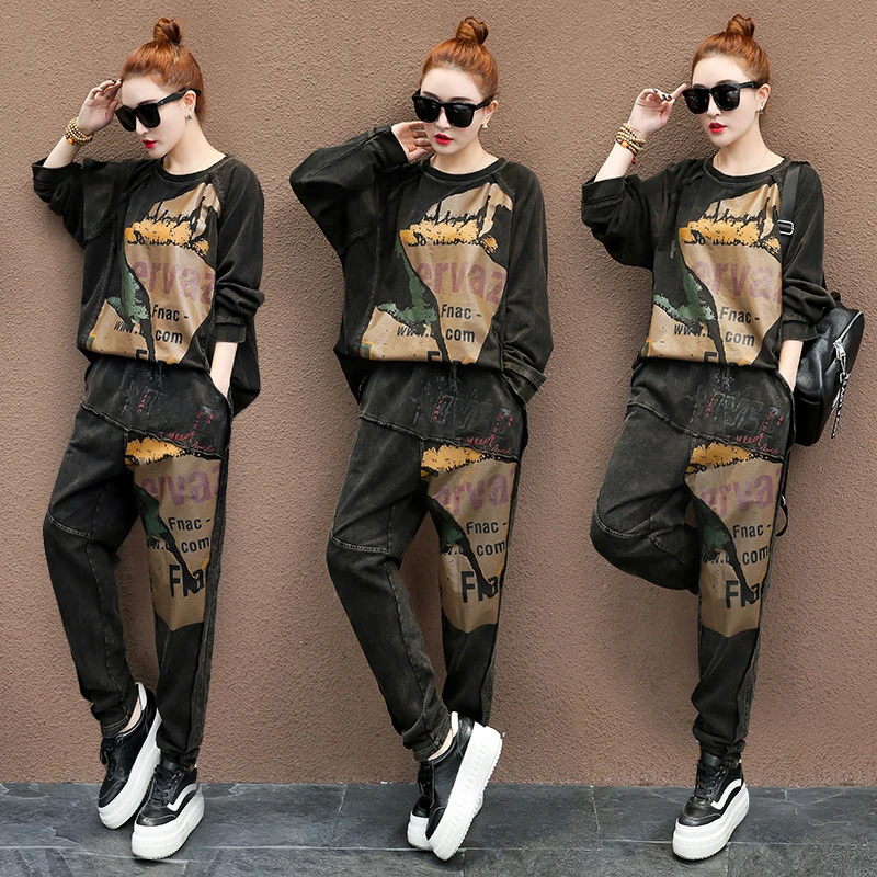 Уличная Женская одежда комплект из двух предметов для женщин весна осень 2020