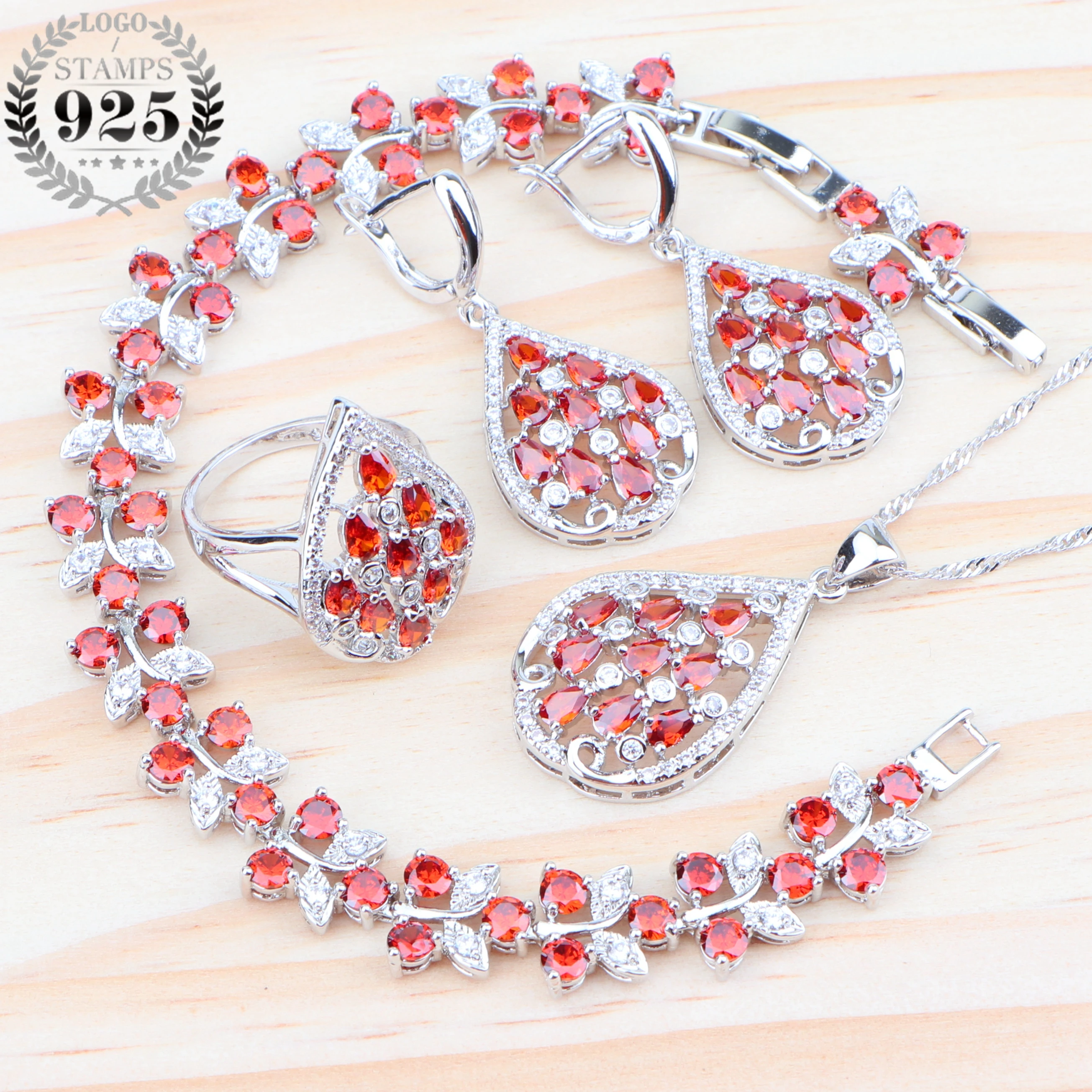 Новинка 2019 кубический цирконий серебро 925 Женские Ювелирные наборы ювелирные