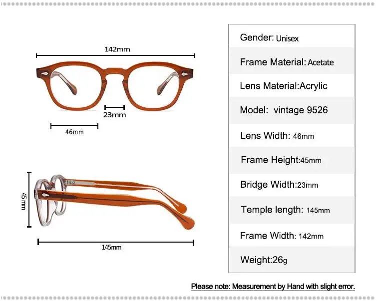 

Vintage Rivets Acetate Glasses Unisex Full Rim Prescription Lens Optical Eyewear Anti-reflective Presbyopia Reading Eyeglasses
