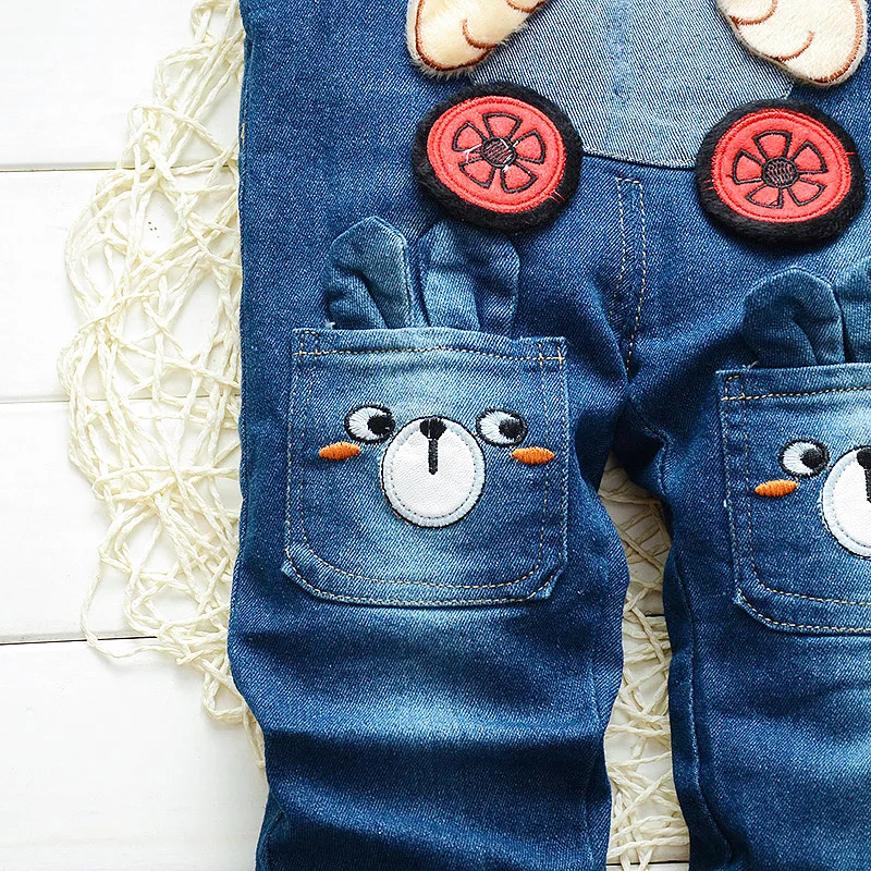 DIIMUU одежда для малышей Комбинезоны девочек джинсовые комбинезоны повседневные