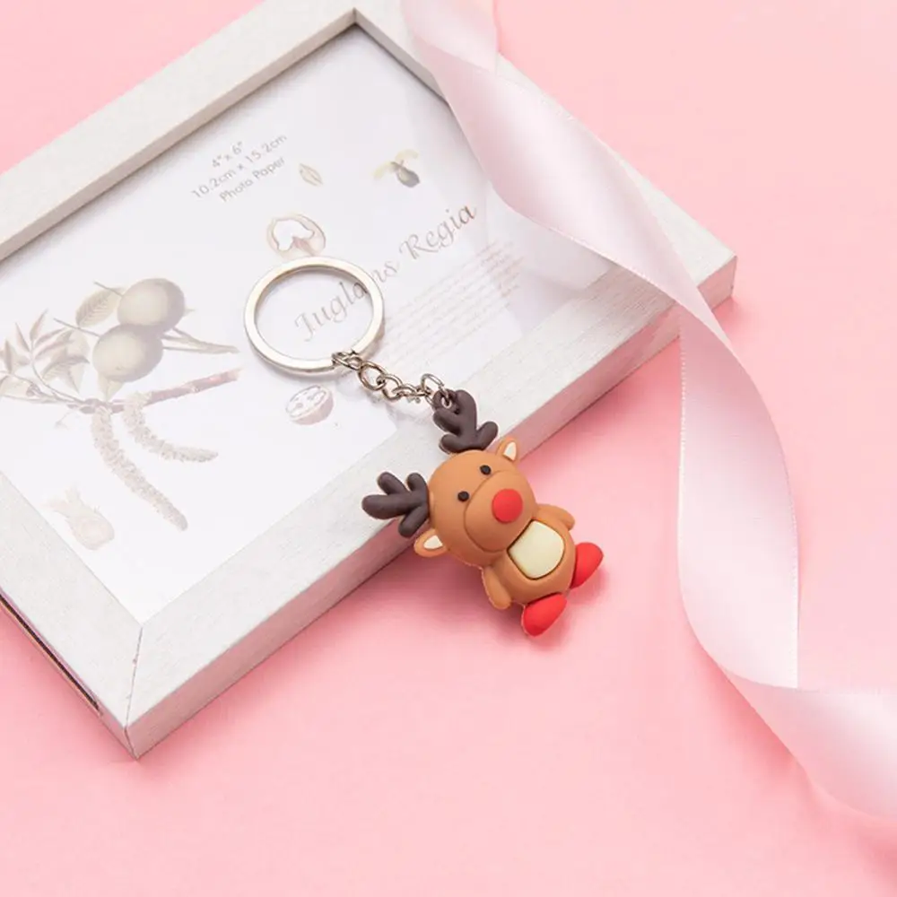 

Merry Christmas Navidad Christmas Decoration Santa Children Snowman Elk Claus Year Keychain New Gift Noel 2021 Xmas Decorat J4K1