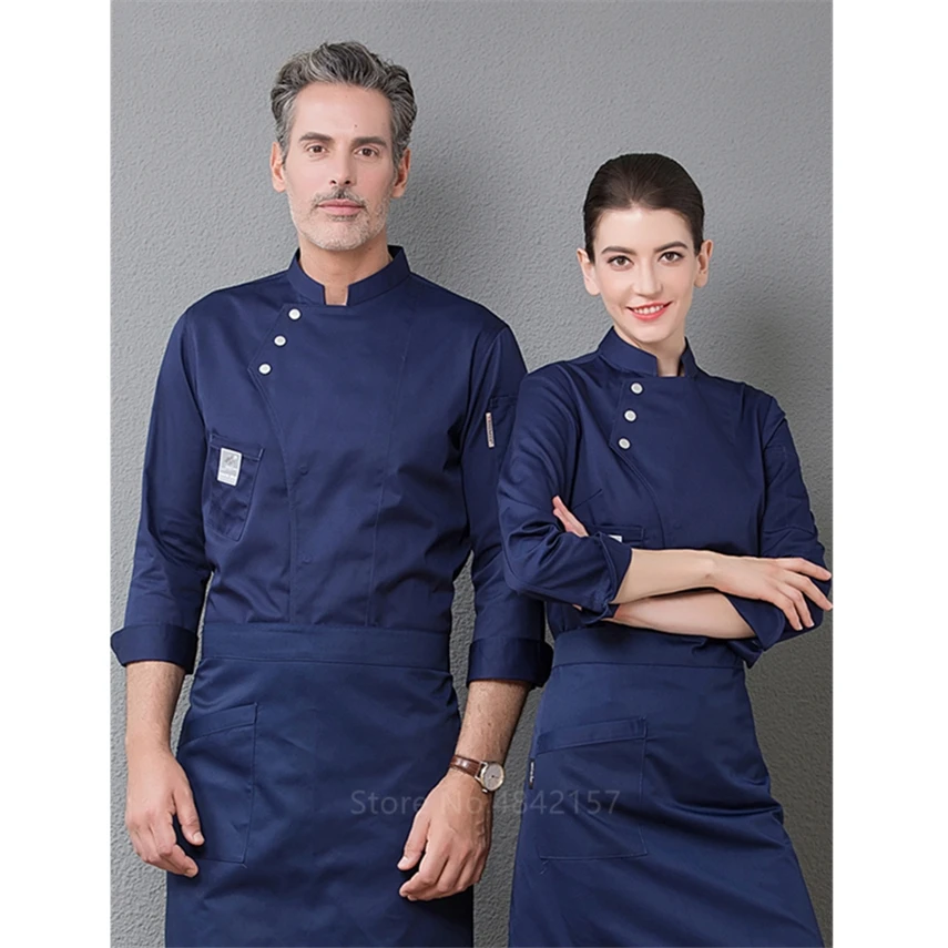 Новая Униформа шеф-повара повседневные куртки хлебобулочные рестораны кухня
