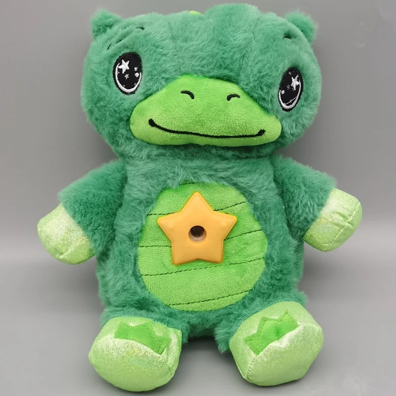 

Stuffed Animal With Light Projector In Belly Comforting Toy Plush Toy Night Light Cuddly Puppy Christmas Gifts for Kids Children