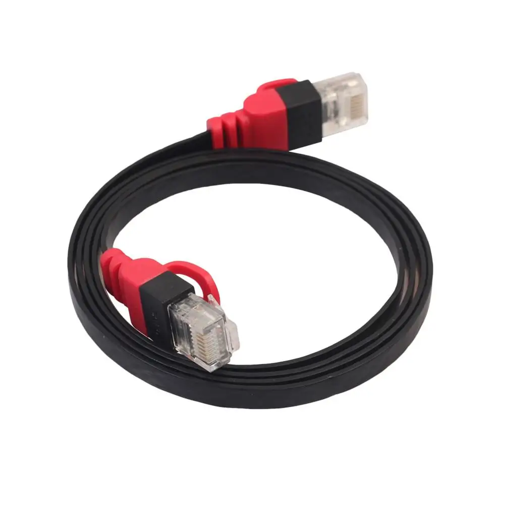 1 м/2 м RJ45 CAT6 Ethernet сетевой LAN кабель Плоский UTP патч-маршрутизатор для ПК ноутбука