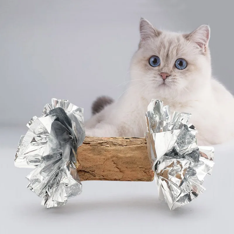 Жевательные палочки Polygonum для кошек с пищалкой на двухсторонней интерактивной