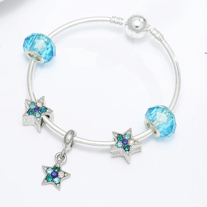 BAOPON модный подарок ювелирное изделие очаровательный браслет с Микки и Минни