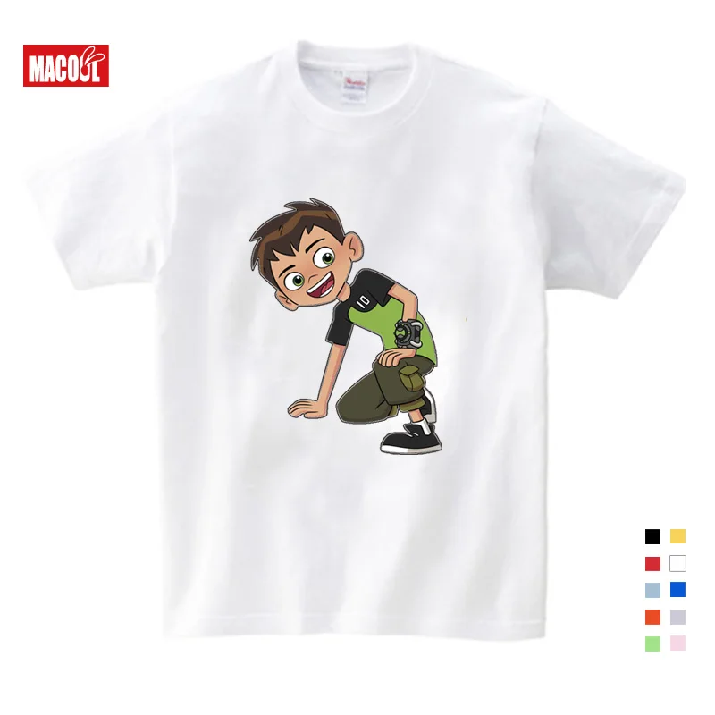 T-shirt Бен 10 протектор для часов толстовки земля и свитшоты для детей в году Осень мультфильм мальчиков толстовки и свитшоты топы для мальчиков и девочек - Цвет: T-shirt