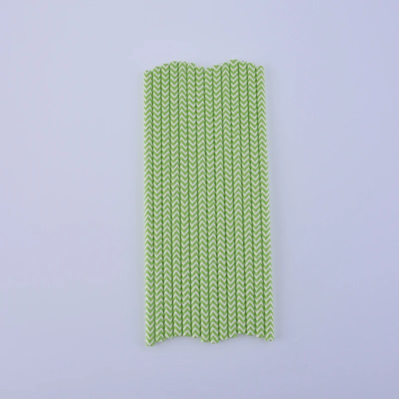25 шт одноразовые волнистые золотые серебристые зеленые бумажные соломинки для