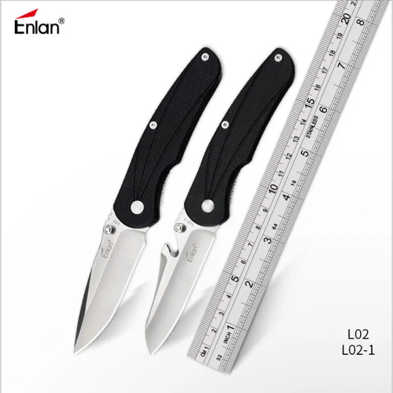 Складной нож Enlan L02 8Cr13MoV лезвие G10 ручка 58 60HRC для охоты на открытом воздухе