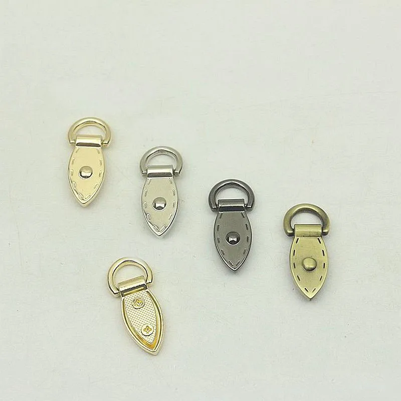 

4pc10x36mm Leaf D Buckle Metal Handbag Strap Clasp Keyring Dog Chain Hooks Side Connector DIY Leather Craft Sewing Accessories