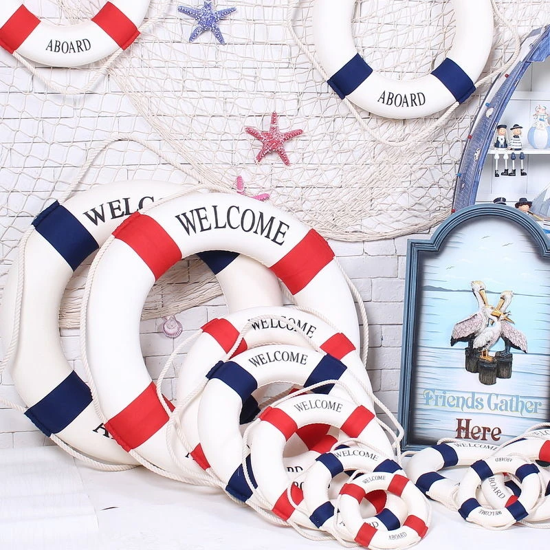 Морской спасательный круг 25 см морской настенные наклейки подвесной для бара
