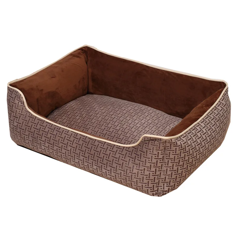 

Square Pet Nest Removable and Washable Dog Cat Bed Cushion Soft Breathable Kennel