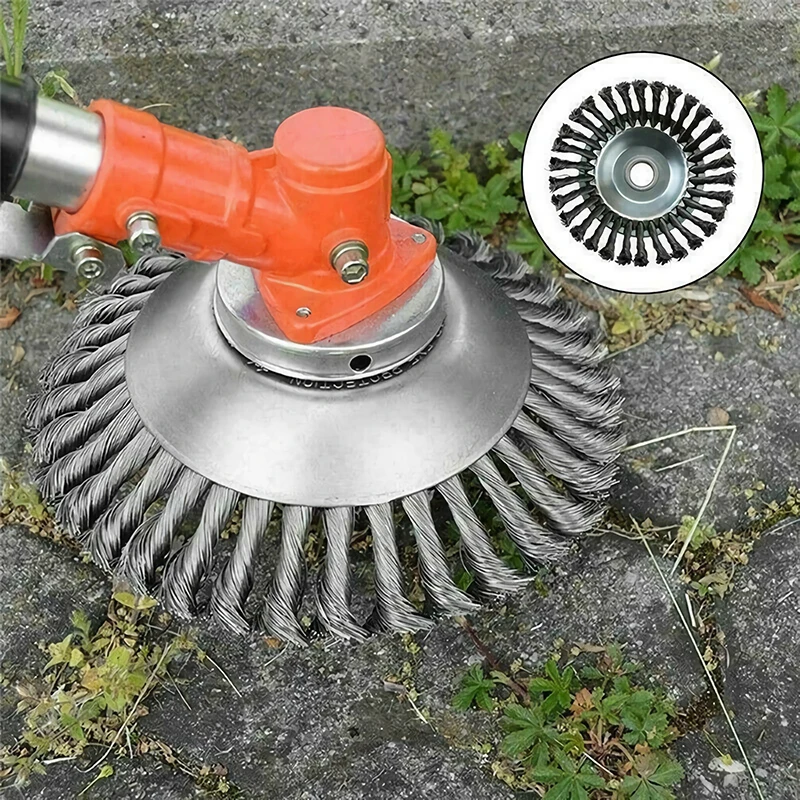 

6/8 Inch Lawn Mower Accessories Wire Trimmer Wire Wheel Weeding Wheel Weeding Universal Brush Weeding Tray Weeding GardenTool