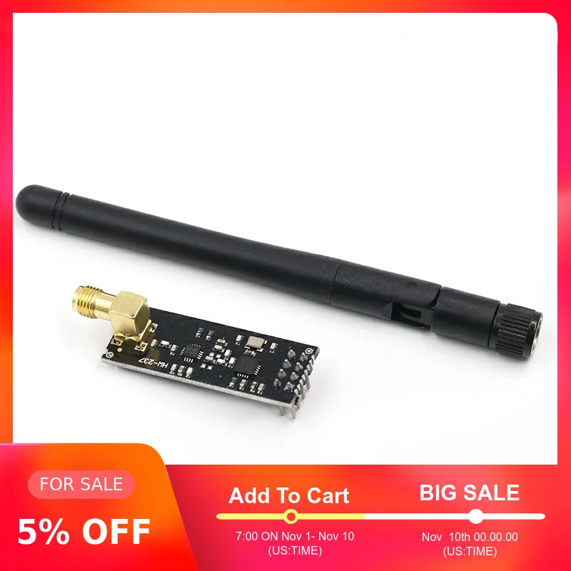NRF24L01 + PA LNA беспроводной модуль с антенной 1000 м на большое расстояние FZ0410 мы