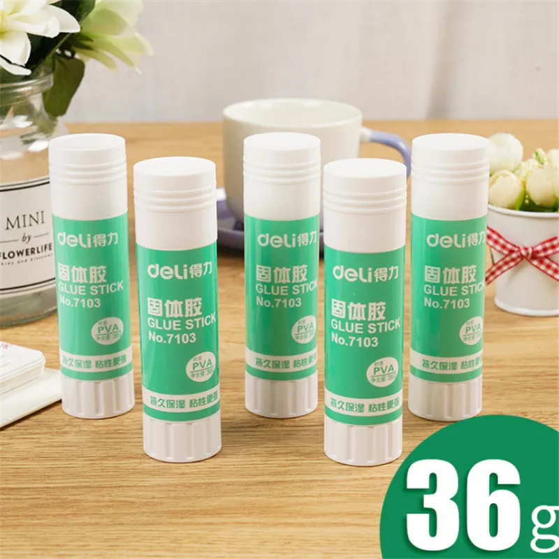 Deli твердый клей карандаш 36 г для офиса универсальный финансовых услуг
