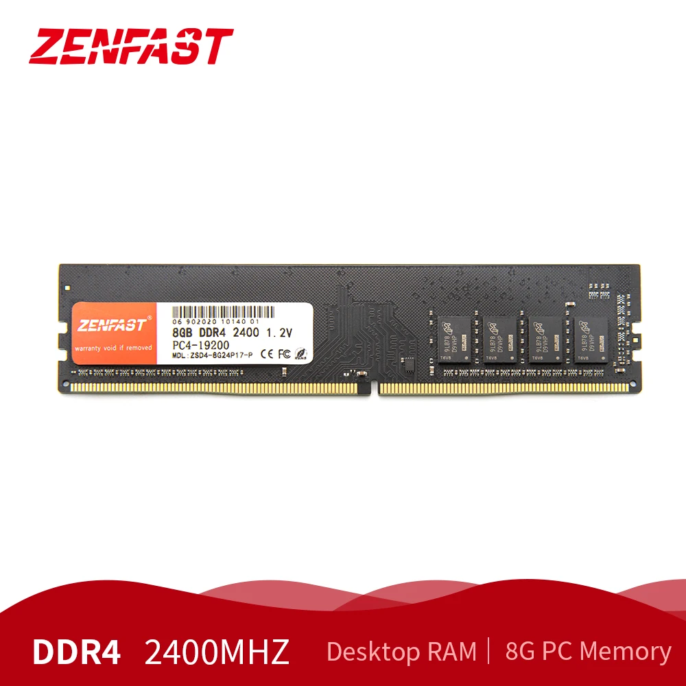 Десктопная оперативная память ZENFAST DDR4 4 ГБ 8 16 32 2133 2400 2666 МГц ОЗУ Dimm 288 Pin 1 2 в высокая