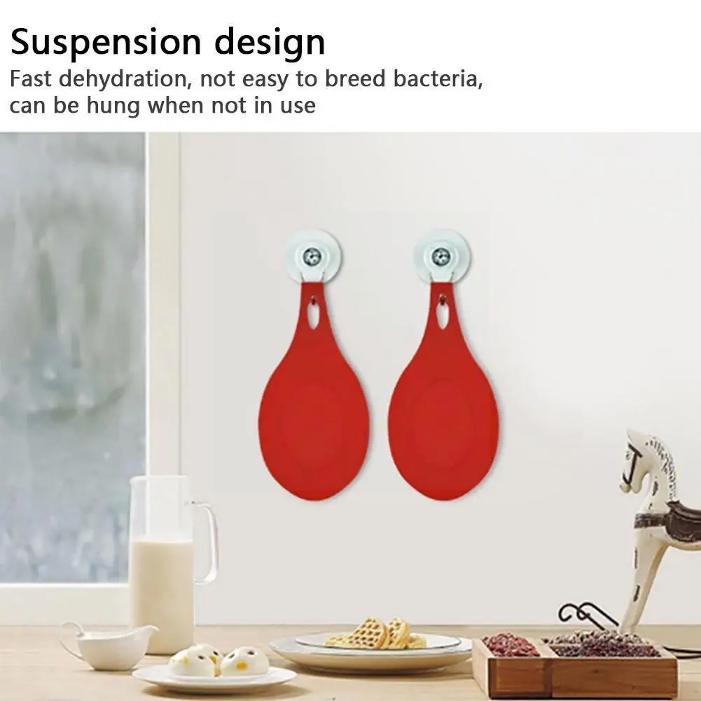 

Silicone Insulation Spoon Rest Heat Resistant Placemat Glass Coaster Tray Accessories Holder Kitchen Eat Mat Spoon Drink F0h0