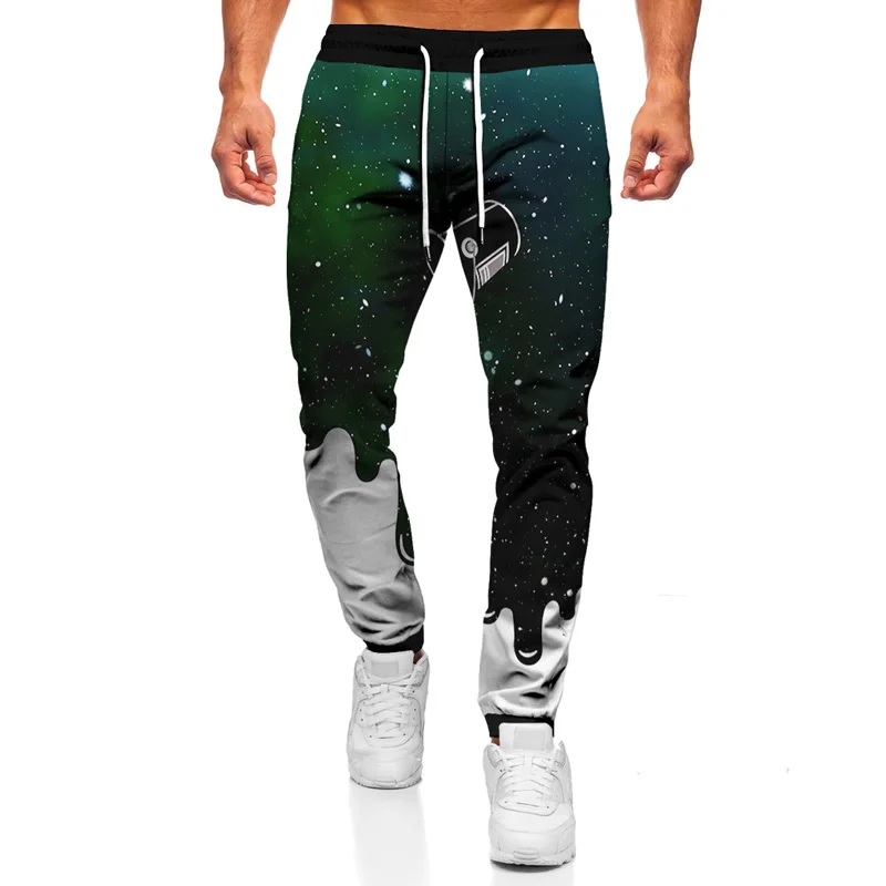 

3D Milky Way Pattern Sport Jogging Pants Men Hipster Hip Hop Streetwear Joggers Sweatpants Men Harajuku Casual Sports Trousers