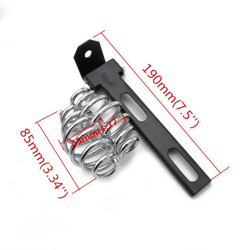 Мотоциклетное кожаное седло в стиле ретро для старой школы Соло + пружинный